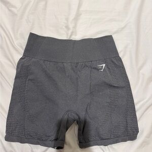 Gymshark Charcoal Seamless High-Waist Bike Shorts